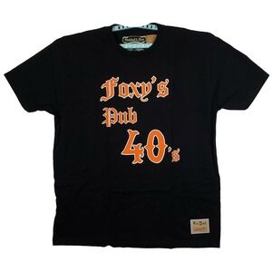 Fred Segal x Mitchell & Ness 2XL XXL Shirt Foxy's Pub‎ 40's Art Black NWT
